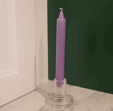 bougeoir transparent