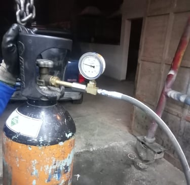 cargas de nitrogeno martillos hidraulicos