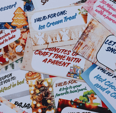 Christmas Coupons, free digital download. Printable PDF