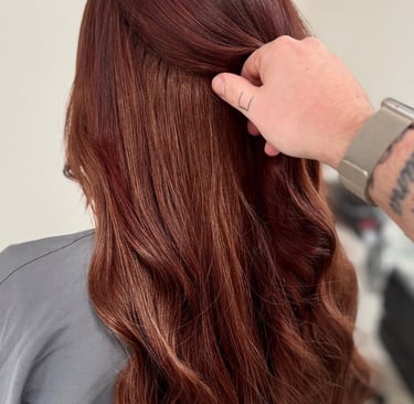 hair extensions by MA SALON & Hair Lab UK