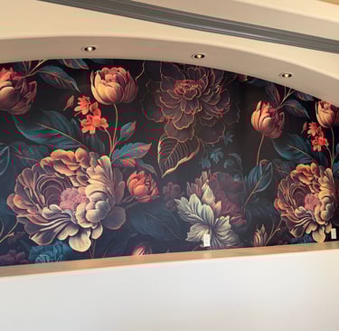 Wallpaper installation project in Phoenix, AZ
