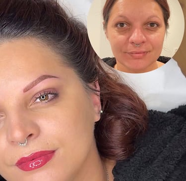 Avant et après maquillage permanent Ardennes Sedan 08