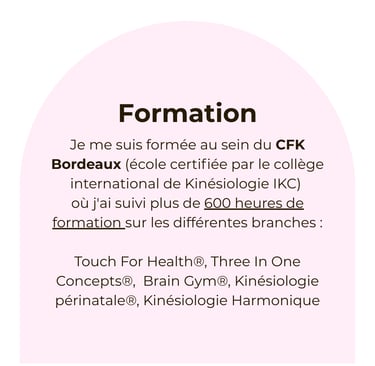 Formation Kinésiologie - CFK Bordeaux