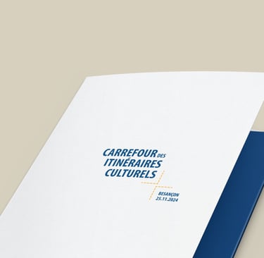 Création de pochette porte documents, détails couverture