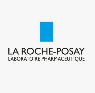 Logo of LA ROCHE-POSAY, a global dermocosmetic brand whose standards are met by King Fly.