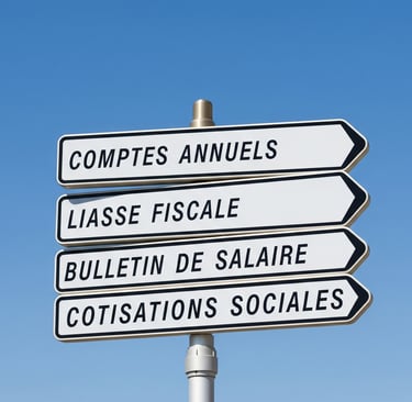 panneaux montrant les différentes obligations légales