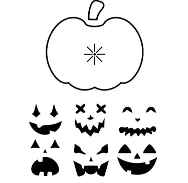Free pupmkin 3d pen template for halloween crafts