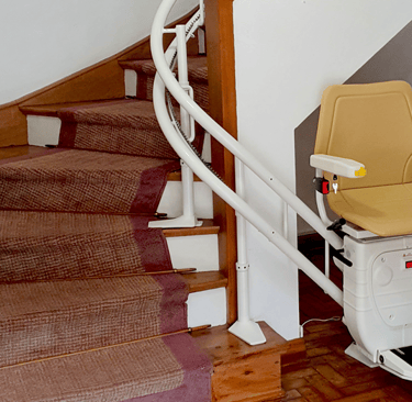 bespoke infinity curved stairlift