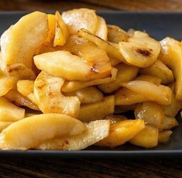 Caramelized apples at home without sugar recipe
