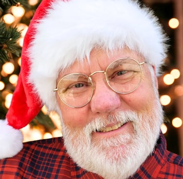 Santa Meik Head is specially trained by the Worldwide Santa Claus Network