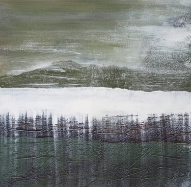 Artiste Jaï - Acrylique sur toile "Rêves décalés numéro 3"  - Collection "Les grands Espaces " 2025