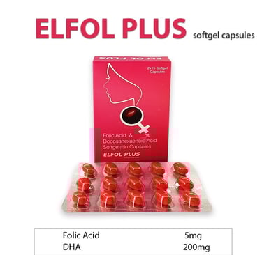 Folic Acid, Dacosahexaenoic acid, DHA, Elfol-Plus, 