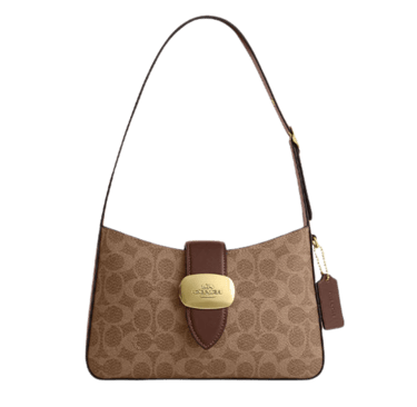 yellow app dhgate finds coach eliza shoulder bag classic brown canvas