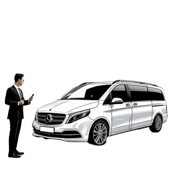 Transport premium en Mercedes Classe V – Service VTC haut de gamme à Lyon pour entreprises et hôtels