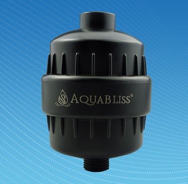 AquaBliss SF100 revitalizing shower filter for chlorine removal and softer skin.