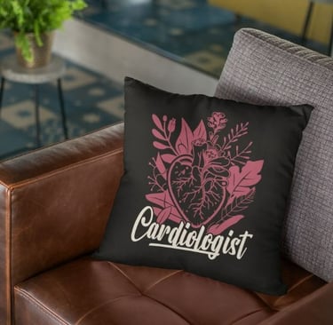 Cardiologist Throw Pillow