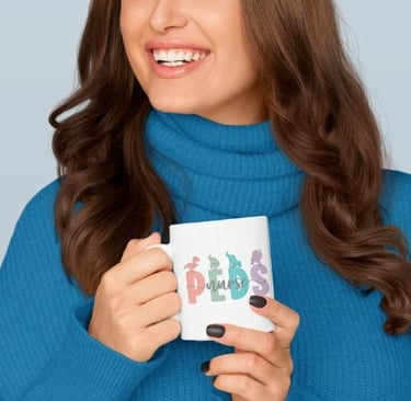 Women holding PEDS Mug