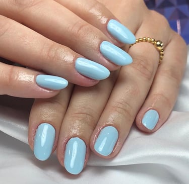 a woman's hands with a ring on her finger