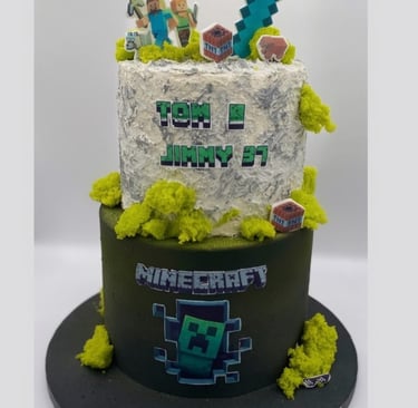 Layer cake Minecraft à étage , personnalisé