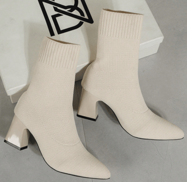 white Shein timeless boots
