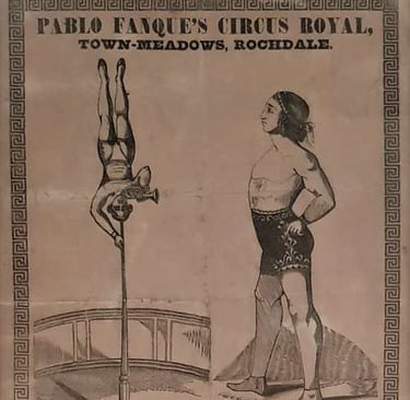 Poster advertising Pablo Fanque's circus