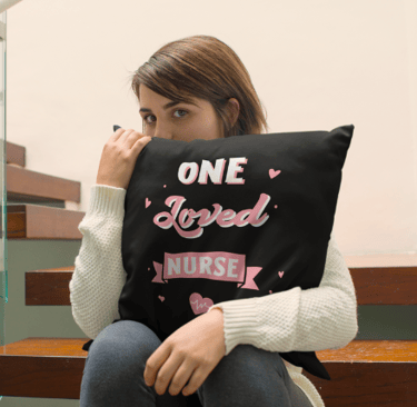 One Loved Nurse Throw Pillow
