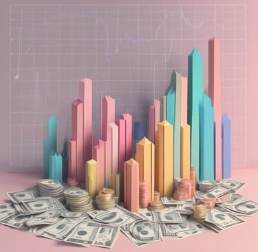 Grafici ed euro che simboleggiano un business plan