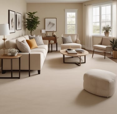 Sleek kitchen showcasing shiny tile flooring and a modern countertop.