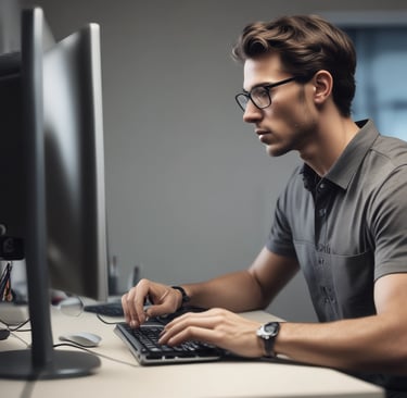 a man riding a skateboard down the side of a ramp