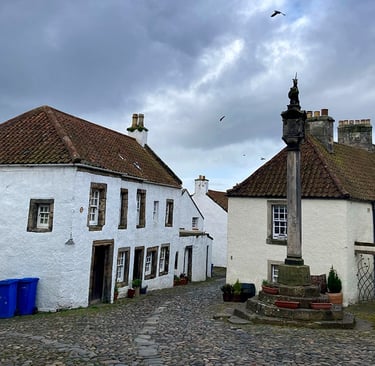 La place Mercant Cross à Culross