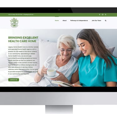 Legacy Home Health Care website image