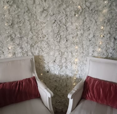 Mur fleurs artificielles