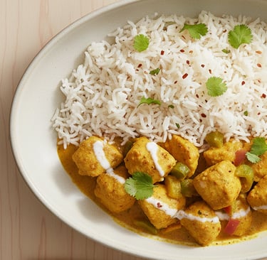 riso con pollo al curry