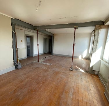 Appartement murs porteurs détruit en cours de travaux