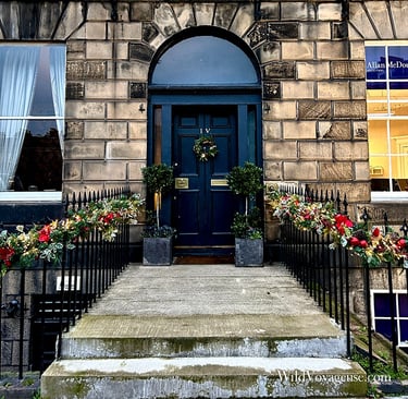 Entrée décorée pour Noël