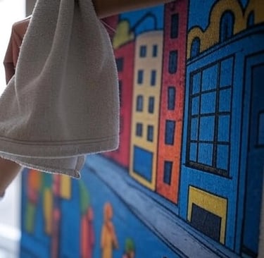 how to clean a custom mural in nj