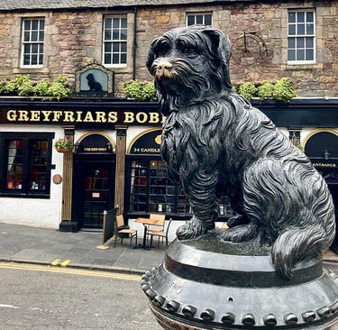 La statue du petit chien Bobby