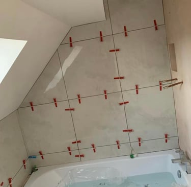 walll tiling on a home in worcestershire