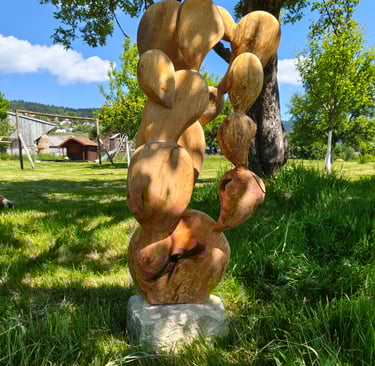 sculpture cactus corail Aubin Thiriat