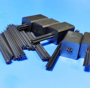 a bunch of metal rods and some metal rods