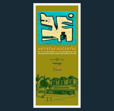 poster for an art exhibition in torre del mar