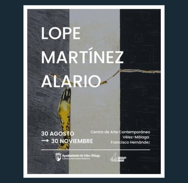 image for an art exhibition in velez malaga