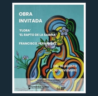 image for an art exhibition in velez malaga