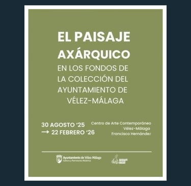 image for an art exhibition in velez malaga