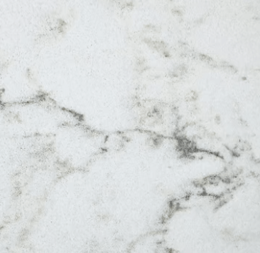 plancha, superficie o cubierta de cuarzo blanco con vetas verdes claro