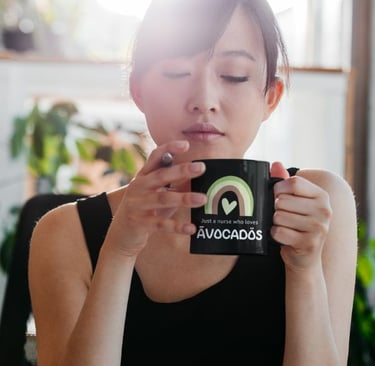 Just A Nurse Who Love Avocados Mug