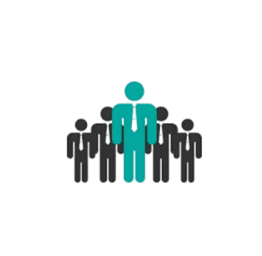 a person standing in front of a black background