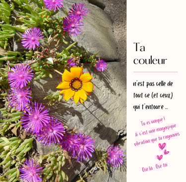 Tu es unique et ta vibration est précieuse