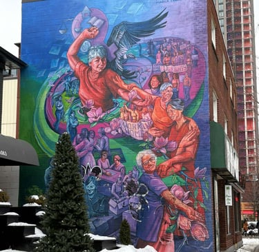 Mural on Bloor Street, Toronto