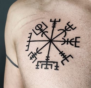 Vegvisir tattoo.
